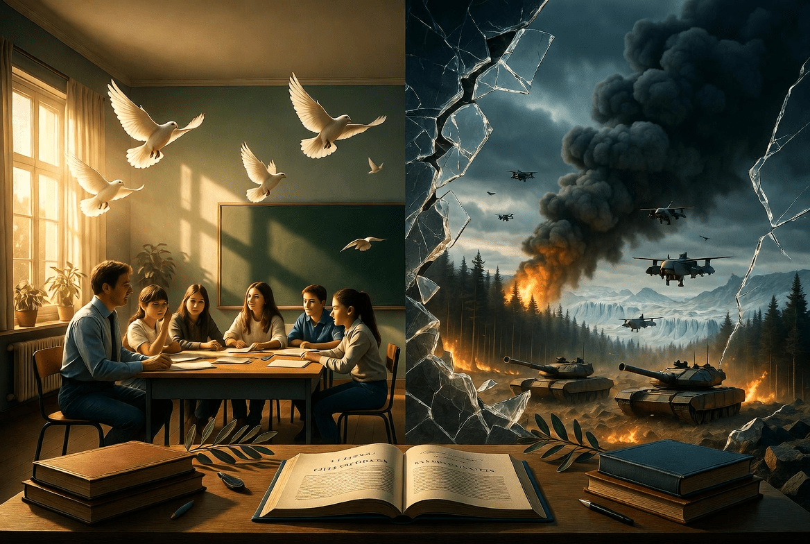 La pace che insegniamo, la guerra che&nbsp;facciamo